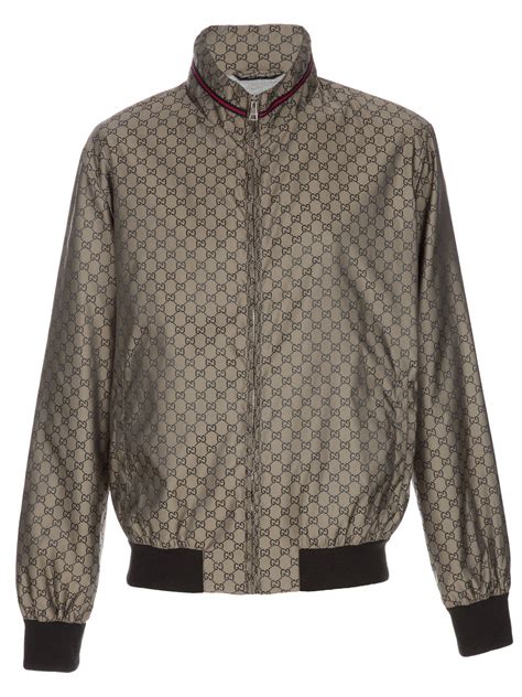 gucci men's bomber jacket|gucci monogram jacket men.